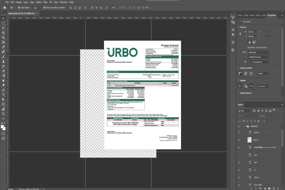 Lituanie UAB Urbo bankas prêt hypothécaire Modèle Word et PDF template